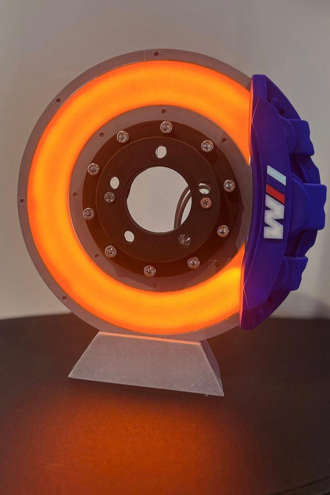 BMW M spinning break disk lamp