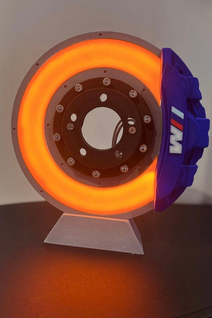 BMW M spinning break disk lamp