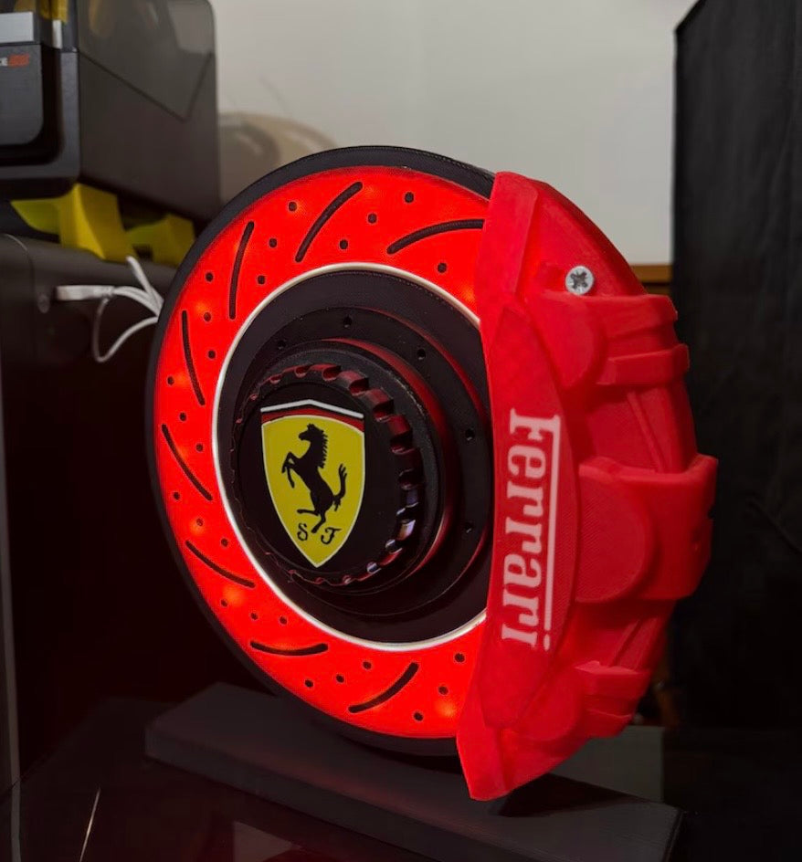 Ferrari Spinning break disk lamp