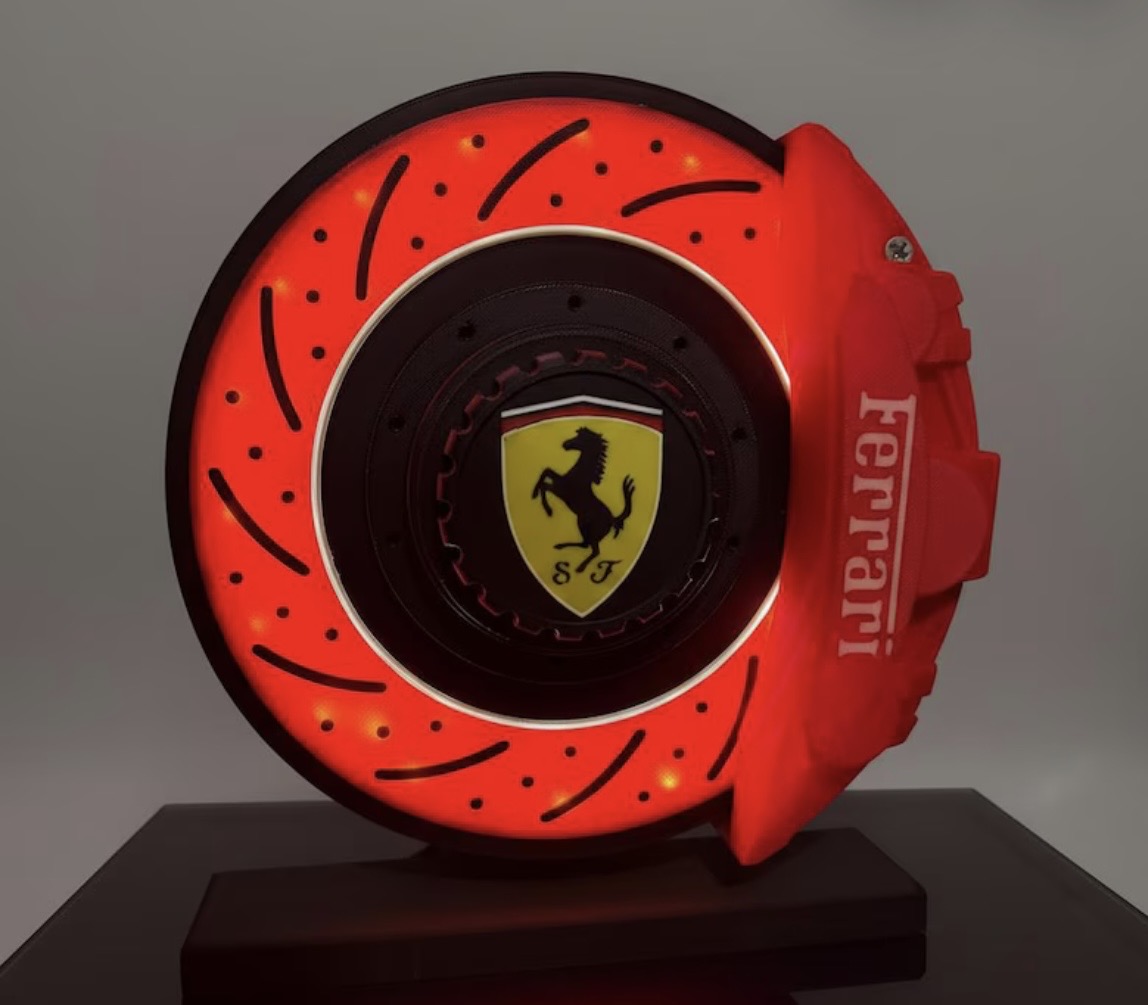 Ferrari Spinning break disk lamp