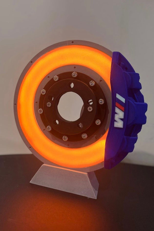 BMW M spinning break disk lamp